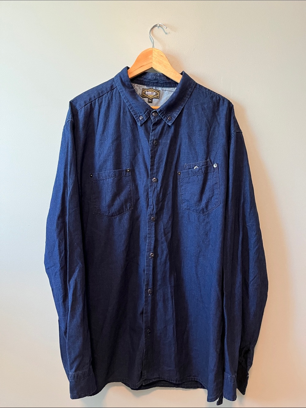 BARBOUR INTERNATIONAL DENIM SHIRT 5XL